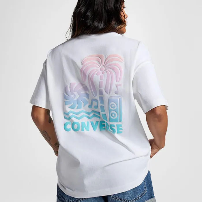 Converse Tops and Shirts Music Festival TShirt White 8211 Women