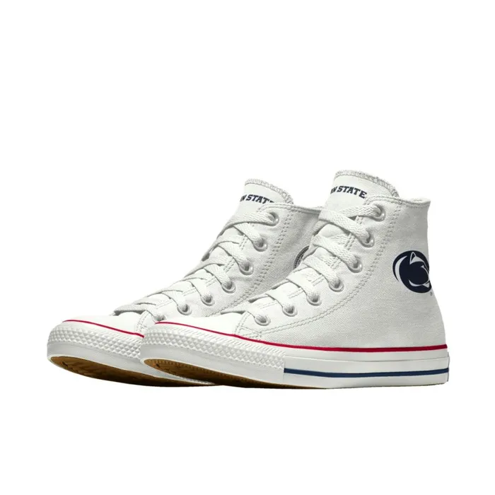 Converse Wide Width Chuck Taylor All Star Penn State Nittany High Top Selected Color White 8211 WomenMen