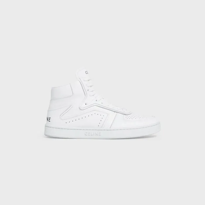 Ct01 034Z034 Trainer High Top Sneaker In Calfskin Optic White Women CELINE SNEAKERS Ct01 034Z034 Trainer High Top Sneaker In Calfskin Optic White Women CELINE SNEAKERS