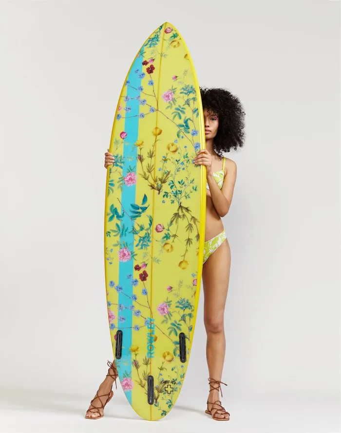Custom Short Surfboard 8211 Yellow Garden Floral Women Cynthia Rowley Surf and Swim Custom Short Surfboard 8211 Yellow Garden Floral Women Cynthia Rowley Surf and Swim