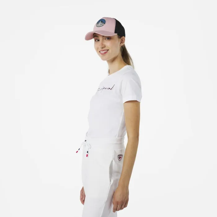 Damen Polos Und TShirts Rossignol Logo DamenTShirt White100