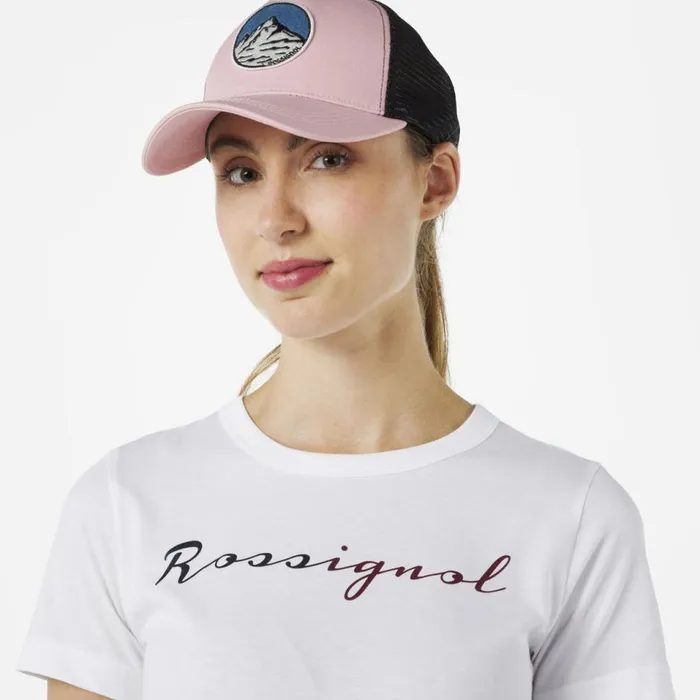 Damen Polos Und TShirts Rossignol Logo DamenTShirt White100