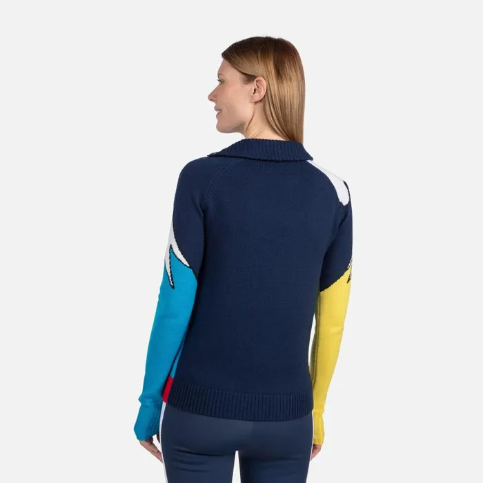 Damen Sweatshirts Und Pullover Rossignol Damenpullover JCC Mountain Cosmicblue