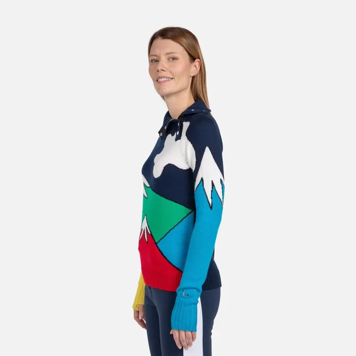 Damen Sweatshirts Und Pullover Rossignol Damenpullover JCC Mountain Cosmicblue