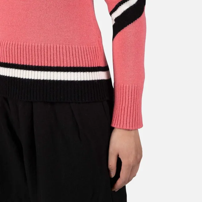 Damen Sweatshirts Und Pullover Rossignol Damenpullover Mit Halblangem Reiverschluss Alpine Tearose