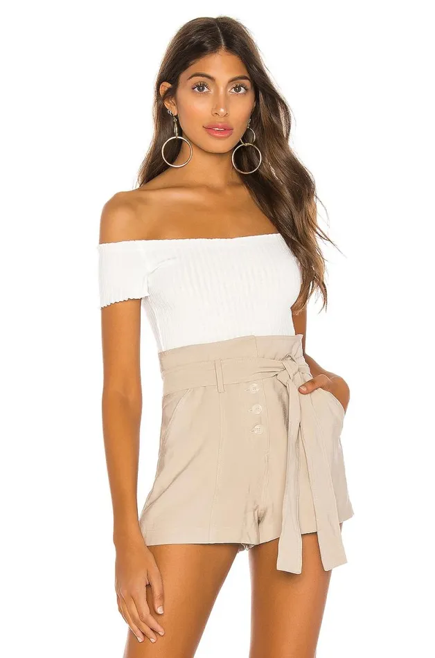 Dana Bodysuit Ivory Women Lovers and Friends Tops