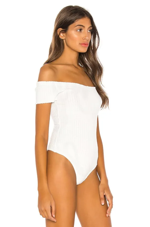 Dana Bodysuit Ivory Women Lovers and Friends Tops