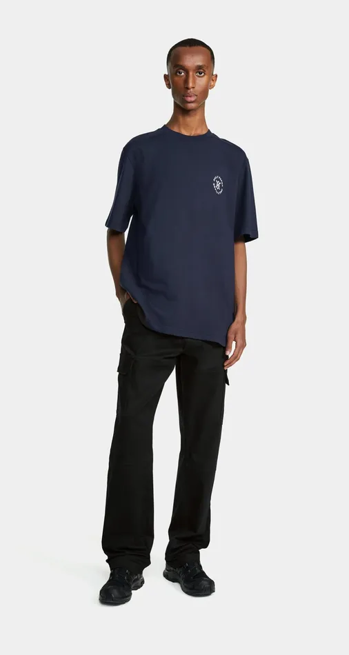 Deep Navy Circle TShirt Navy Men Daily Paper TShirts