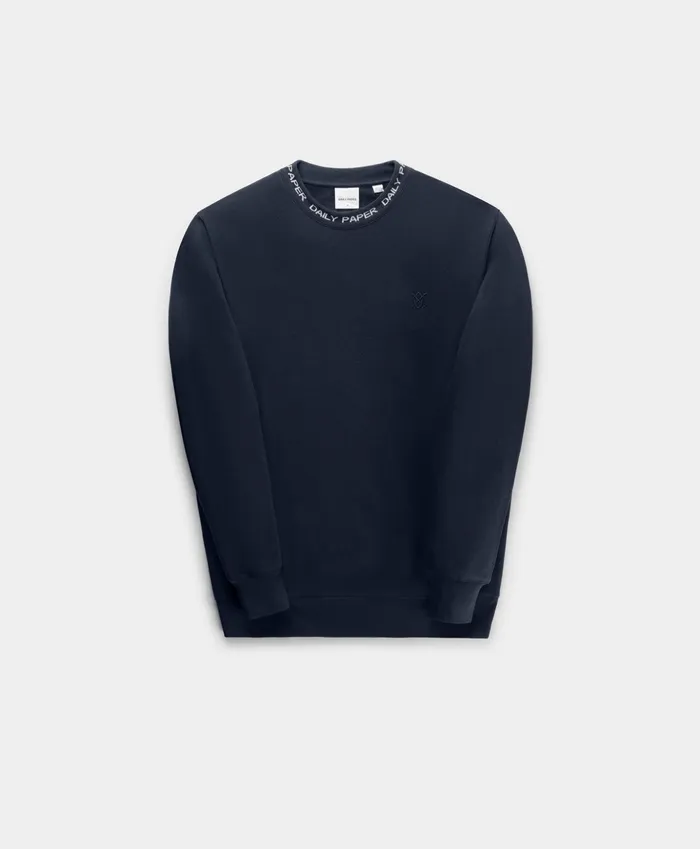 Deep Navy Erib Sweater Navy Men Daily Paper Hoodies and Sweaters