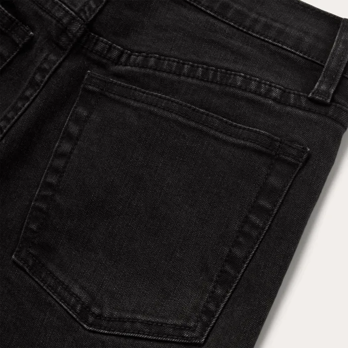 Denim Women Stetson 915 High Rise Straight Fit Crop Jeans Black