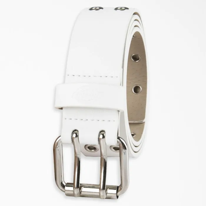 Dickies Belts Women039s Leather Double Grommet Belt White White wh 8211 Women Dickies Belts Women039s Leather Double Grommet Belt White White wh 8211 Women