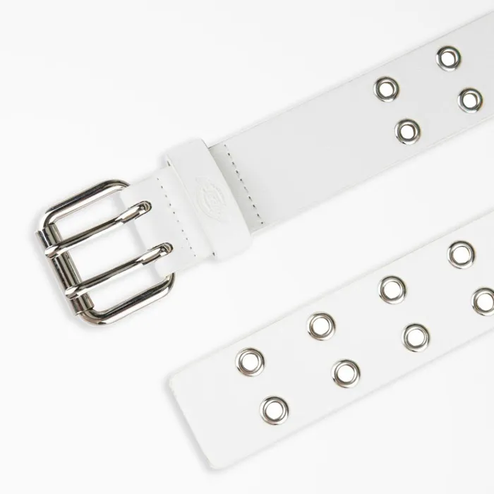 Dickies Belts Women039s Leather Double Grommet Belt White White wh 8211 Women Dickies Belts Women039s Leather Double Grommet Belt White White wh 8211 Women