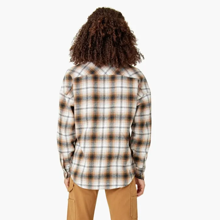 Dickies Button Up Women039s Long Sleeve Flannel Shirt Brown DuckBlack Ombre Plaid Brown Duckblack Ombre Plaid wpb 8211 Women Dickies Button Up Women039s Long Sleeve Flannel Shirt Brown DuckBlack Ombre Plaid Brown Duckblack Ombre Plaid wpb 8211 Women