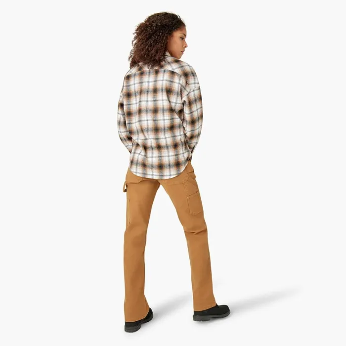 Dickies Button Up Women039s Long Sleeve Flannel Shirt Brown DuckBlack Ombre Plaid Brown Duckblack Ombre Plaid wpb 8211 Women Dickies Button Up Women039s Long Sleeve Flannel Shirt Brown DuckBlack Ombre Plaid Brown Duckblack Ombre Plaid wpb 8211 Women