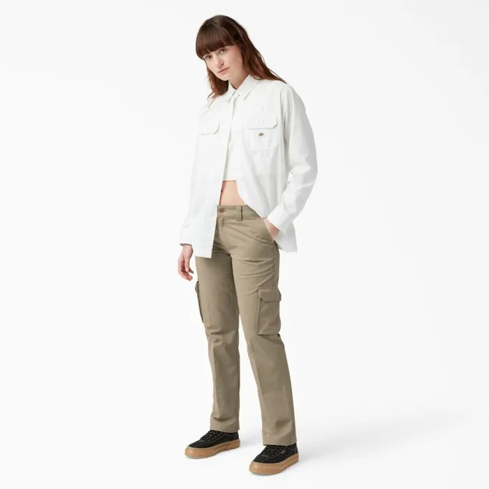 Dickies Cargo Women039s FLEX Relaxed Fit Cargo Pants Desert Sand Desert Sand ds 8211 Women Dickies Cargo Women039s FLEX Relaxed Fit Cargo Pants Desert Sand Desert Sand ds 8211 Women