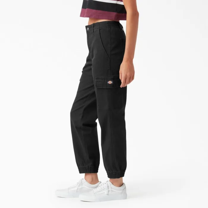 Dickies Cargo Women039s High Rise Fit Cargo Jogger Pants Black Black bkx 8211 Women Dickies Cargo Women039s High Rise Fit Cargo Jogger Pants Black Black bkx 8211 Women