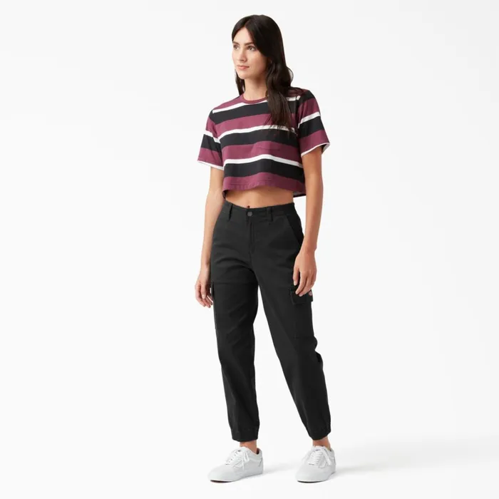 Dickies Cargo Women039s High Rise Fit Cargo Jogger Pants Black Black bkx 8211 Women Dickies Cargo Women039s High Rise Fit Cargo Jogger Pants Black Black bkx 8211 Women