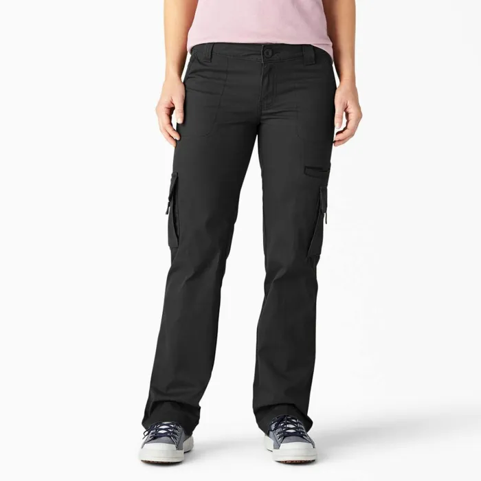 Dickies Cargo Women039s Relaxed Fit Straight Leg Cargo Pants Rinsed Black Rinsed Black rbk 8211 Women Dickies Cargo Women039s Relaxed Fit Straight Leg Cargo Pants Rinsed Black Rinsed Black rbk 8211 Women