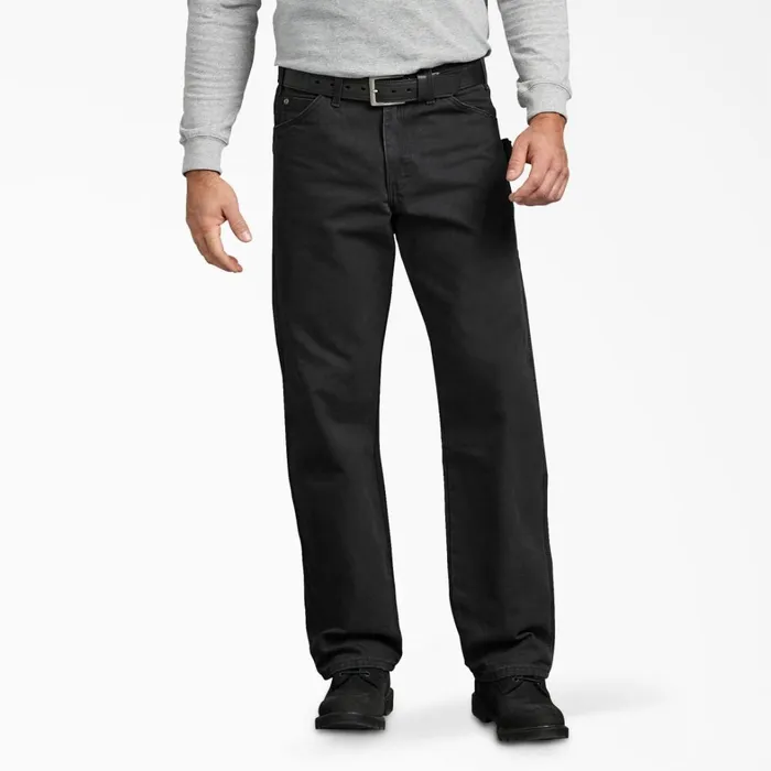 Dickies Carpenter Relaxed Fit Straight Leg Sanded Duck Carpenter Pants Rinsed Black Rinsed Black rbk 8211 Men Dickies Carpenter Relaxed Fit Straight Leg Sanded Duck Carpenter Pants Rinsed Black Rinsed Black rbk 8211 Men