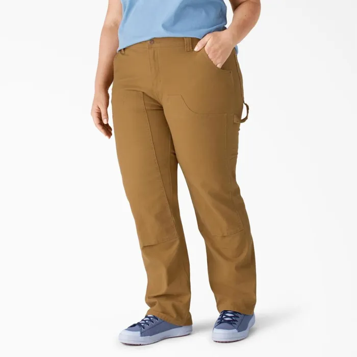Dickies Carpenter Women039s Plus FLEX Relaxed Fit Duck Carpenter Pants Rinsed Brown Duck Rinsed Brown Duck rbd 8211 Women Dickies Carpenter Women039s Plus FLEX Relaxed Fit Duck Carpenter Pants Rinsed Brown Duck Rinsed Brown Duck rbd 8211 Women