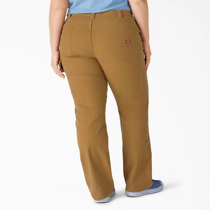 Dickies Carpenter Women039s Plus FLEX Relaxed Fit Duck Carpenter Pants Rinsed Brown Duck Rinsed Brown Duck rbd 8211 Women Dickies Carpenter Women039s Plus FLEX Relaxed Fit Duck Carpenter Pants Rinsed Brown Duck Rinsed Brown Duck rbd 8211 Women