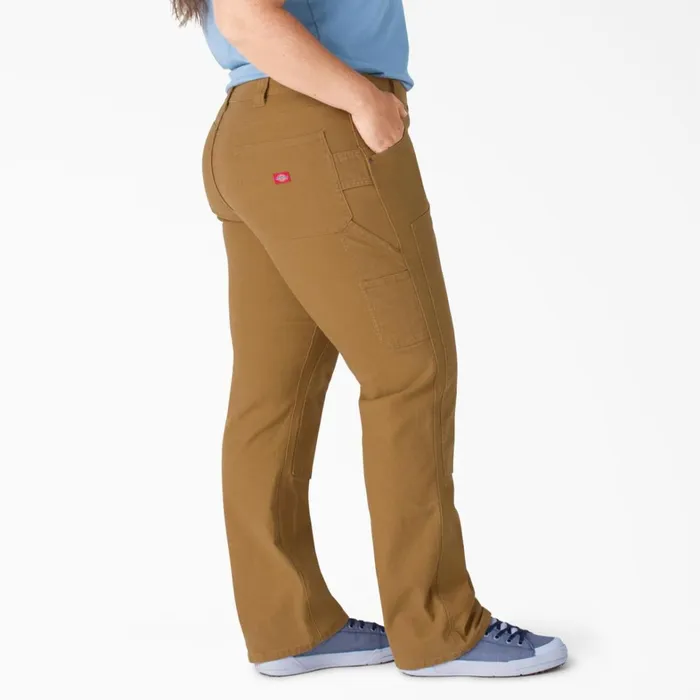 Dickies Carpenter Women039s Plus FLEX Relaxed Fit Duck Carpenter Pants Rinsed Brown Duck Rinsed Brown Duck rbd 8211 Women Dickies Carpenter Women039s Plus FLEX Relaxed Fit Duck Carpenter Pants Rinsed Brown Duck Rinsed Brown Duck rbd 8211 Women