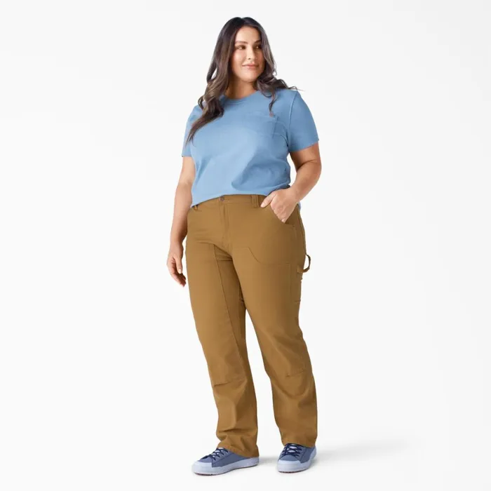 Dickies Carpenter Women039s Plus FLEX Relaxed Fit Duck Carpenter Pants Rinsed Brown Duck Rinsed Brown Duck rbd 8211 Women Dickies Carpenter Women039s Plus FLEX Relaxed Fit Duck Carpenter Pants Rinsed Brown Duck Rinsed Brown Duck rbd 8211 Women