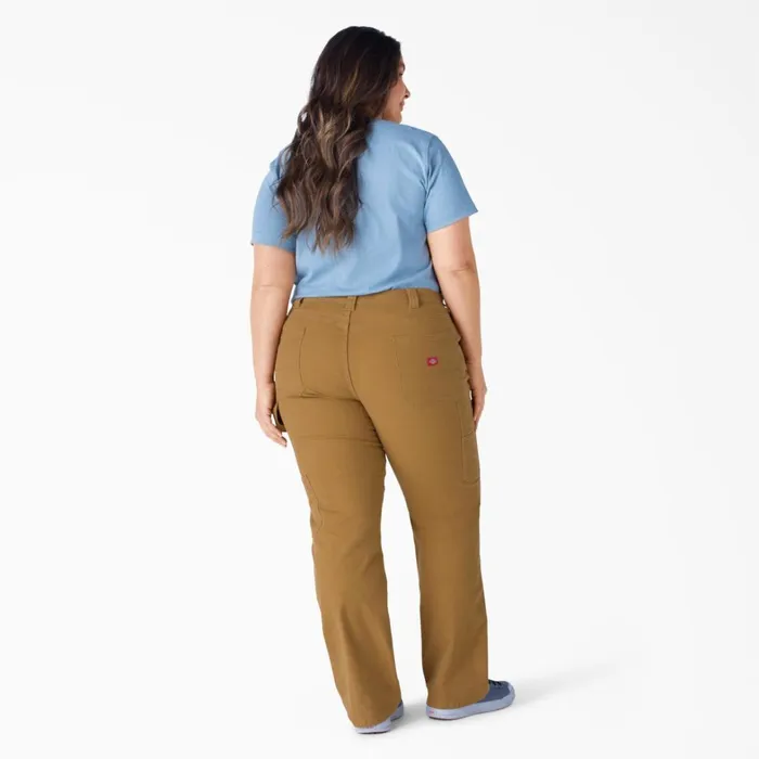 Dickies Carpenter Women039s Plus FLEX Relaxed Fit Duck Carpenter Pants Rinsed Brown Duck Rinsed Brown Duck rbd 8211 Women Dickies Carpenter Women039s Plus FLEX Relaxed Fit Duck Carpenter Pants Rinsed Brown Duck Rinsed Brown Duck rbd 8211 Women