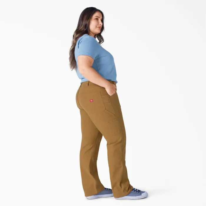 Dickies Carpenter Women039s Plus FLEX Relaxed Fit Duck Carpenter Pants Rinsed Brown Duck Rinsed Brown Duck rbd 8211 Women Dickies Carpenter Women039s Plus FLEX Relaxed Fit Duck Carpenter Pants Rinsed Brown Duck Rinsed Brown Duck rbd 8211 Women