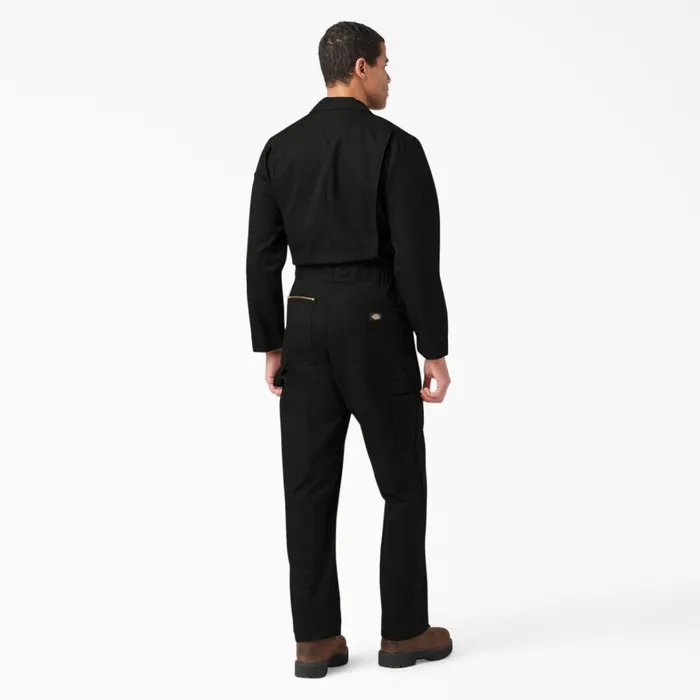 Dickies Coveralls Deluxe Blended Long Sleeve Coveralls Black Black bk 8211 Men