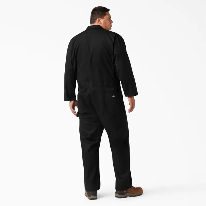 Dickies Coveralls Deluxe Blended Long Sleeve Coveralls Black Black bk 8211 Men