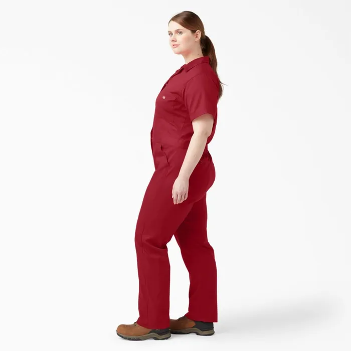 Dickies Coveralls Women039s Plus FLEX Cooling TempiQ Short Sleeve Coveralls English Red English Red er 8211 Women Dickies Coveralls Women039s Plus FLEX Cooling TempiQ Short Sleeve Coveralls English Red English Red er 8211 Women