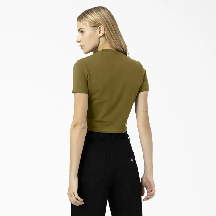 Dickies Cropped Tops Women039s Maple Valley Logo Cropped TShirt Green Moss Green Moss g2m 8211 Women Dickies Cropped Tops Women039s Maple Valley Logo Cropped TShirt Green Moss Green Moss g2m 8211 Women