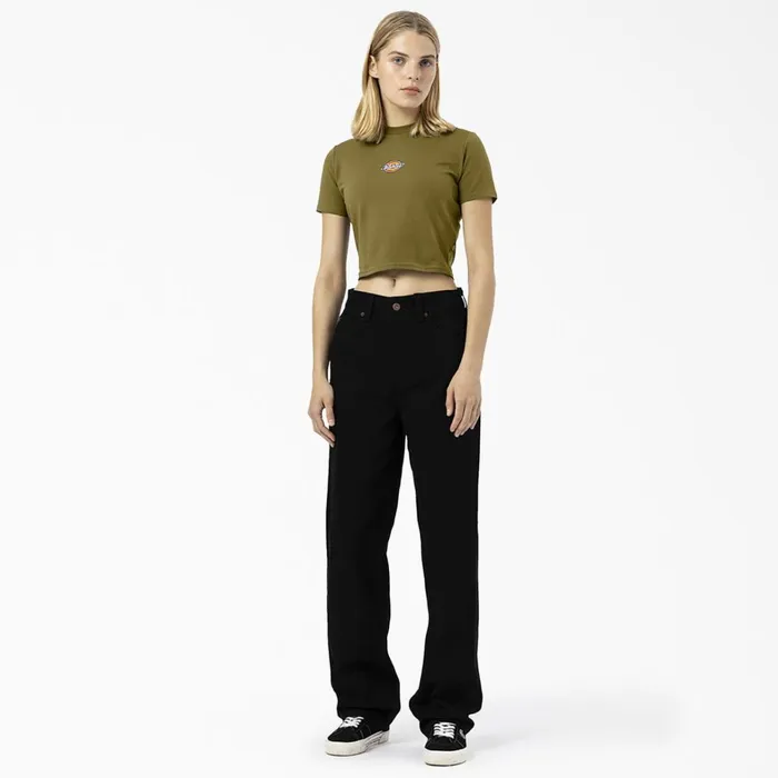 Dickies Cropped Tops Women039s Maple Valley Logo Cropped TShirt Green Moss Green Moss g2m 8211 Women Dickies Cropped Tops Women039s Maple Valley Logo Cropped TShirt Green Moss Green Moss g2m 8211 Women
