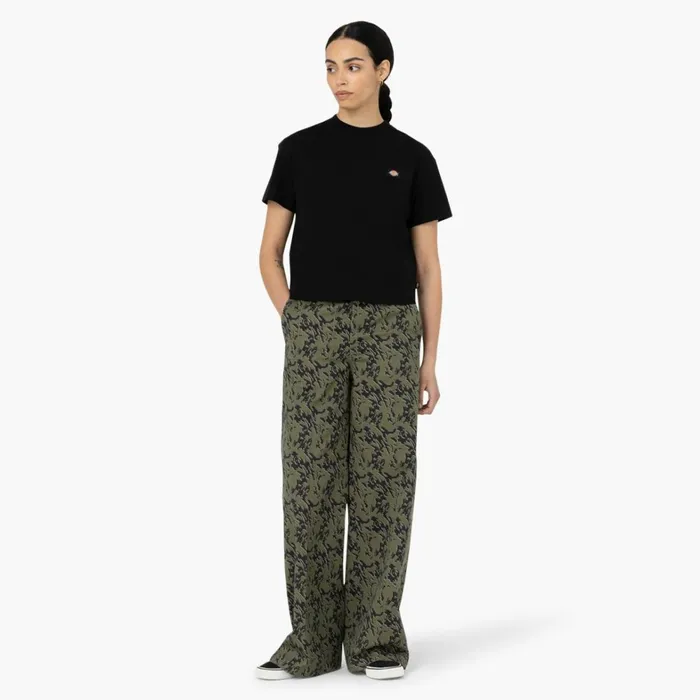 Dickies Cropped Tops Women039s Oakport Cropped TShirt Black Black kbk 8211 Women