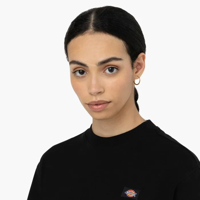 Dickies Cropped Tops Women039s Oakport Cropped TShirt Black Black kbk 8211 Women