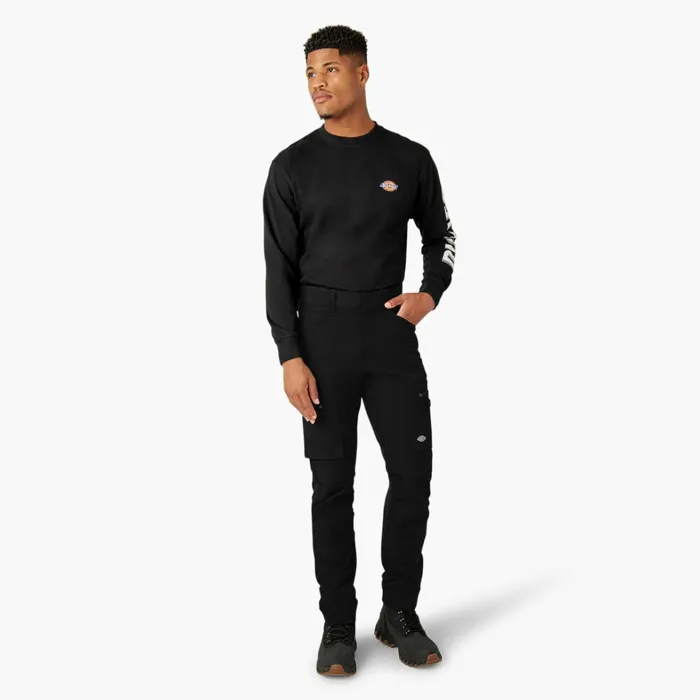 Dickies Double Knee FLEX Slim Fit Double Knee Tapered Pants Black Black bkx 8211 Men