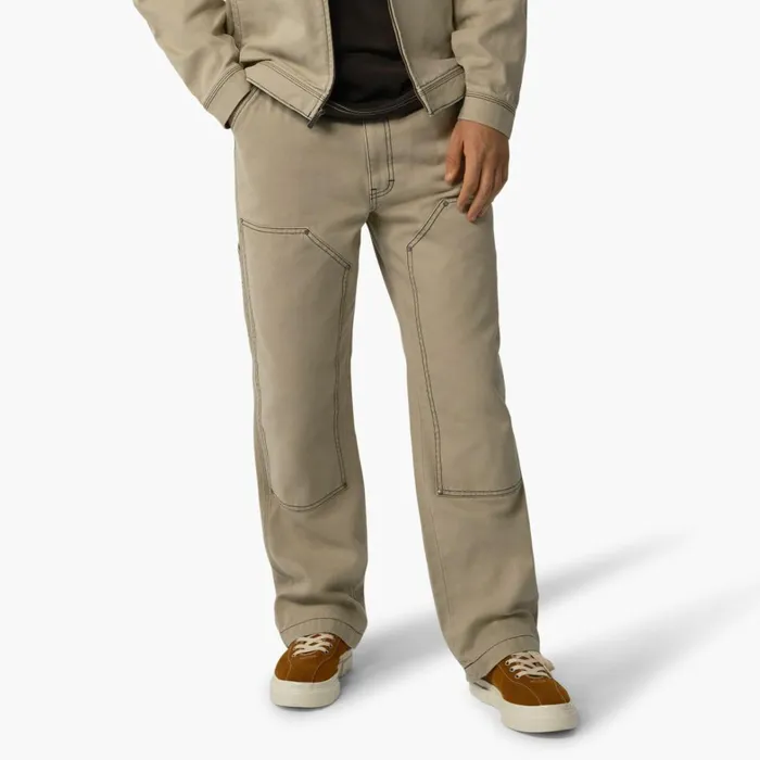 Dickies Double Knee Relaxed Fit Contrast Stitch Double Knee Duck Pants Stonewashed Desert SandBlack Stonewashed Desert Sandblack ssw 8211 Men Dickies Double Knee Relaxed Fit Contrast Stitch Double Knee Duck Pants Stonewashed Desert SandBlack Stonewashed Desert Sandblack ssw 8211 Men