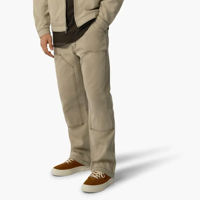 Dickies Double Knee Relaxed Fit Contrast Stitch Double Knee Duck Pants Stonewashed Desert SandBlack Stonewashed Desert Sandblack ssw 8211 Men Dickies Double Knee Relaxed Fit Contrast Stitch Double Knee Duck Pants Stonewashed Desert SandBlack Stonewashed Desert Sandblack ssw 8211 Men