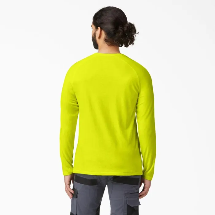 Dickies Hi Vis Cooling Long Sleeve Pocket TShirt Bright Yellow Bright Yellow bwd 8211 Men Dickies Hi Vis Cooling Long Sleeve Pocket TShirt Bright Yellow Bright Yellow bwd 8211 Men
