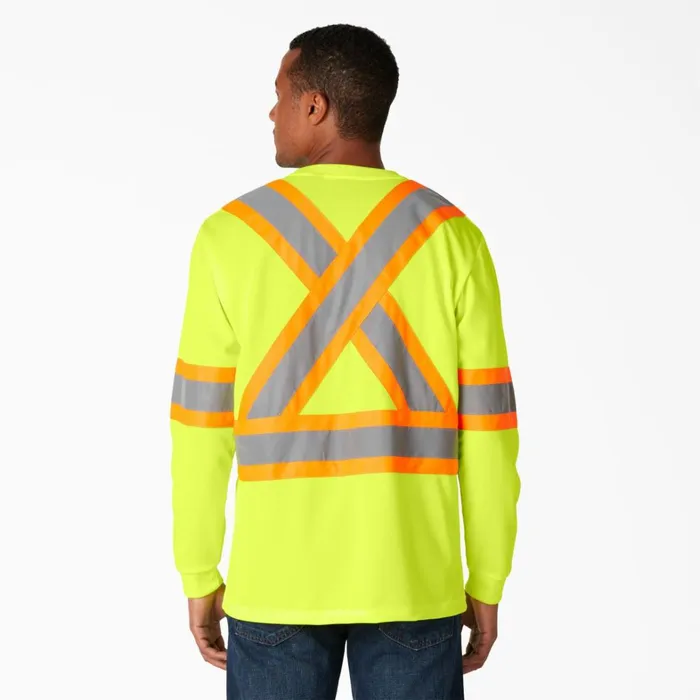 Dickies Hi Vis Hi Vis Safety Long Sleeve TShirt ANSI Yellow Ansi Yellow ay 8211 Men Dickies Hi Vis Hi Vis Safety Long Sleeve TShirt ANSI Yellow Ansi Yellow ay 8211 Men