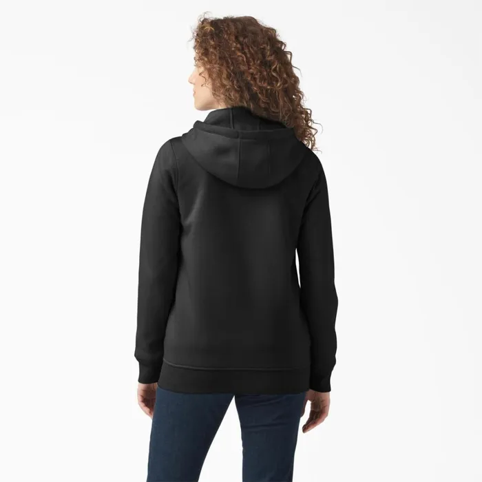 Dickies Hoodies and Sweatshirts Women039s Heavyweight FullZip Fleece Hoodie Black Black kbk 8211 Women