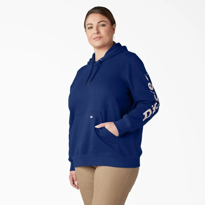 Dickies Hoodies and Sweatshirts Women039s Plus Water Repellent Sleeve Logo Hoodie Surf Blue Surf Blue fl 8211 Women Dickies Hoodies and Sweatshirts Women039s Plus Water Repellent Sleeve Logo Hoodie Surf Blue Surf Blue fl 8211 Women