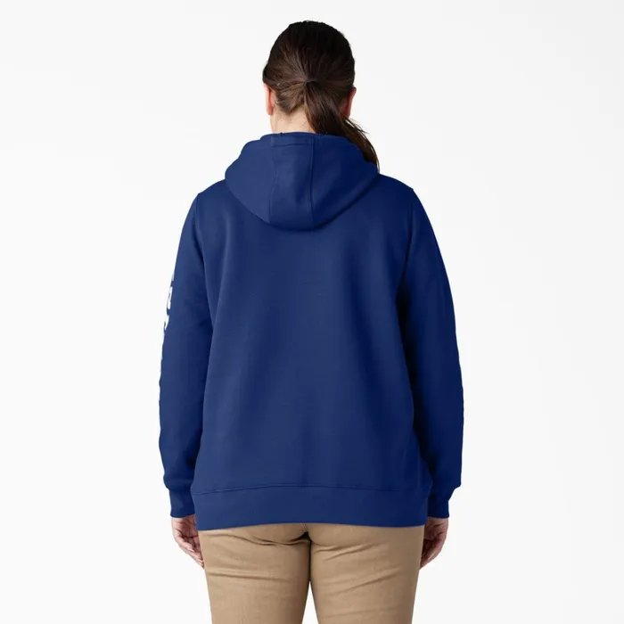 Dickies Hoodies and Sweatshirts Women039s Plus Water Repellent Sleeve Logo Hoodie Surf Blue Surf Blue fl 8211 Women Dickies Hoodies and Sweatshirts Women039s Plus Water Repellent Sleeve Logo Hoodie Surf Blue Surf Blue fl 8211 Women