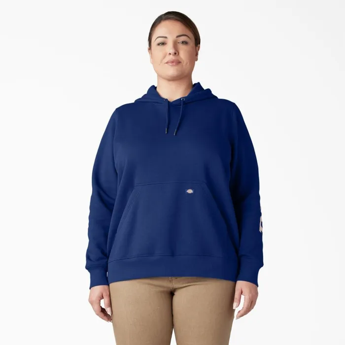 Dickies Hoodies and Sweatshirts Women039s Plus Water Repellent Sleeve Logo Hoodie Surf Blue Surf Blue fl 8211 Women Dickies Hoodies and Sweatshirts Women039s Plus Water Repellent Sleeve Logo Hoodie Surf Blue Surf Blue fl 8211 Women
