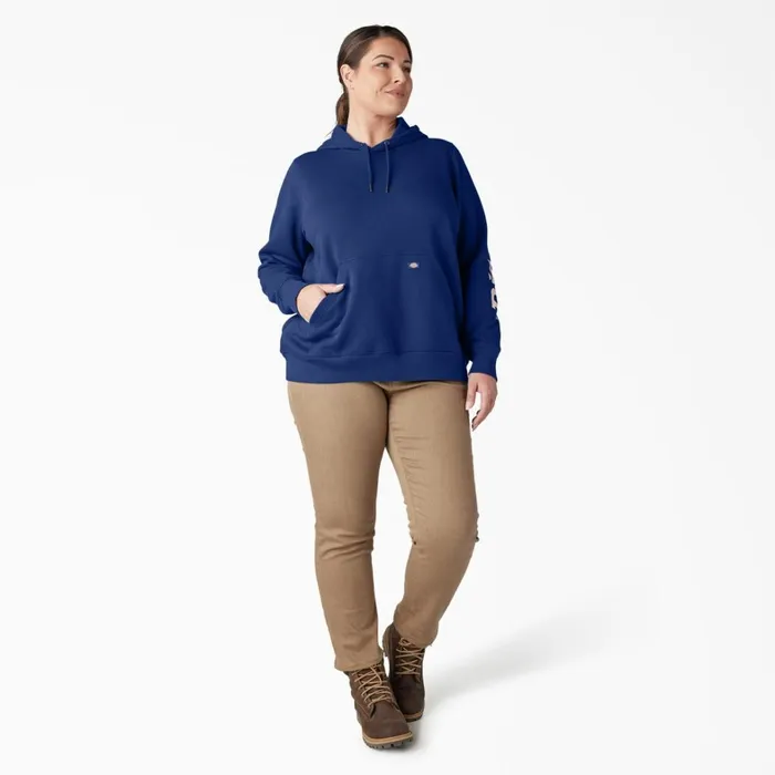 Dickies Hoodies and Sweatshirts Women039s Plus Water Repellent Sleeve Logo Hoodie Surf Blue Surf Blue fl 8211 Women Dickies Hoodies and Sweatshirts Women039s Plus Water Repellent Sleeve Logo Hoodie Surf Blue Surf Blue fl 8211 Women