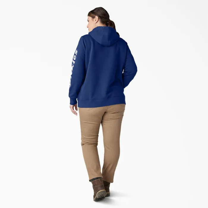 Dickies Hoodies and Sweatshirts Women039s Plus Water Repellent Sleeve Logo Hoodie Surf Blue Surf Blue fl 8211 Women Dickies Hoodies and Sweatshirts Women039s Plus Water Repellent Sleeve Logo Hoodie Surf Blue Surf Blue fl 8211 Women