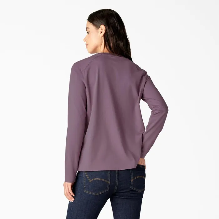 Dickies Long Sleeve TShirts Women039s Heavyweight Henley Grapeade Grapeade grd 8211 Women Dickies Long Sleeve TShirts Women039s Heavyweight Henley Grapeade Grapeade grd 8211 Women