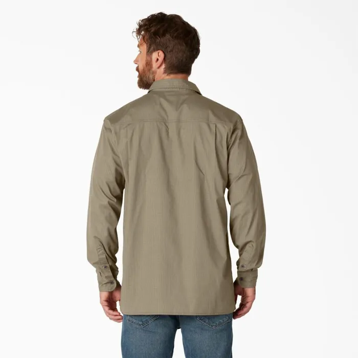 Dickies Long Sleeve Work Shirts FLEX Ripstop Long Sleeve Shirt Rinsed Desert Sand Rinsed Desert Sand rds 8211 Men Dickies Long Sleeve Work Shirts FLEX Ripstop Long Sleeve Shirt Rinsed Desert Sand Rinsed Desert Sand rds 8211 Men