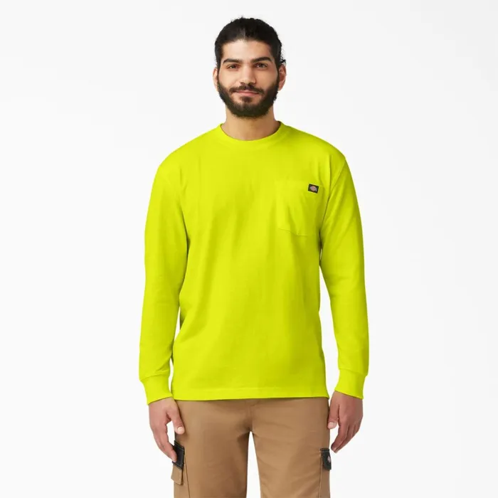 Dickies Long Sleeve Work Shirts Heavyweight Neon Long Sleeve Pocket TShirt Bright Yellow Bright Yellow bwd 8211 Men Dickies Long Sleeve Work Shirts Heavyweight Neon Long Sleeve Pocket TShirt Bright Yellow Bright Yellow bwd 8211 Men